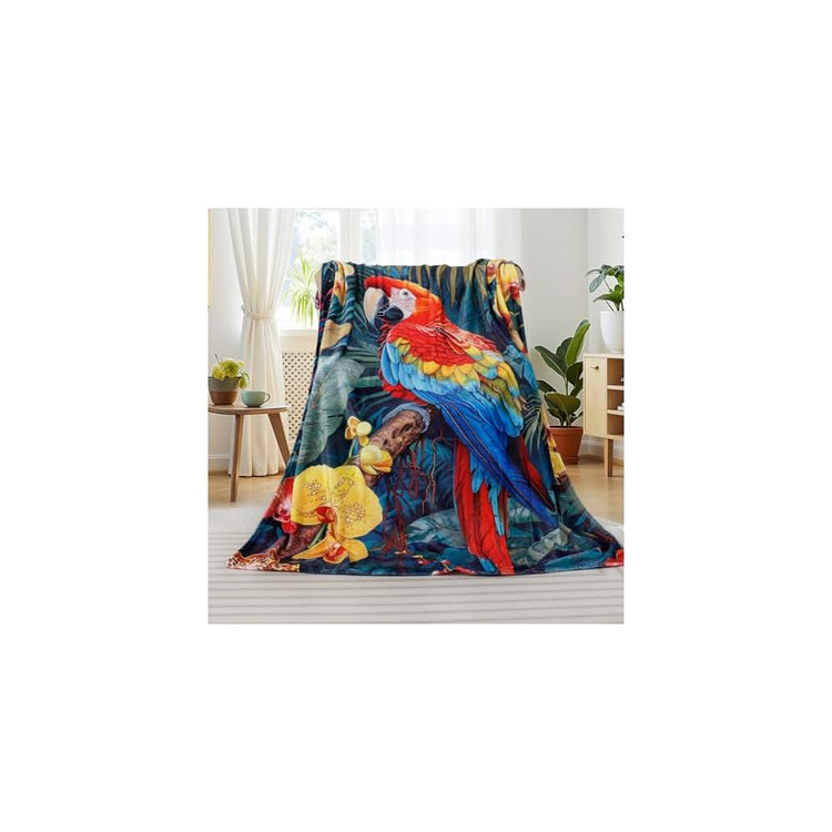 Cute Cat Throw Blanket Colorful Floral Wildflower Bed Blanket Flower Cat Print Blankets for Cat Lovers Super Soft Flannel Fleece Throw Blanket for Bed Couch 50” x 60”